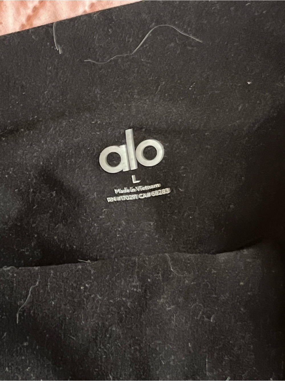 ALO Yoga Black Leggings with Subtle Logo